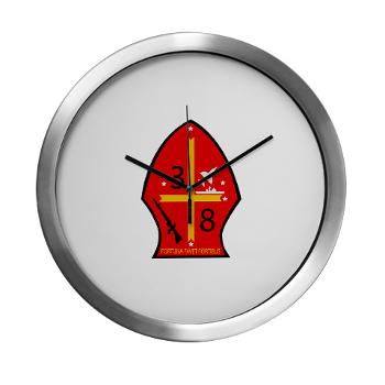 3B8M - M01 - 03 - 3rd Battalion - 8th Marines Modern Wall Clock - Click Image to Close