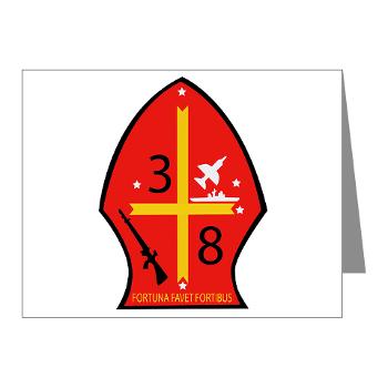 3B8M - M01 - 02 - 3rd Battalion - 8th Marines Note Cards (Pk of 20)
