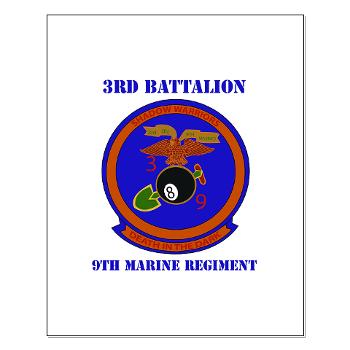 3B9M - M01 - 02 - 3rd Battalion - 9th Marines with Text - Small Poster