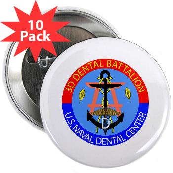 3DB - M01 - 01 - DUI - 3rd Dental Battalion - 2.25" Button (10 pack) - Click Image to Close