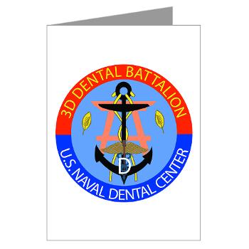 3DB - M01 - 02 - DUI - 3rd Dental Battalion - Greeting Cards (Pk of 10) - Click Image to Close