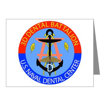 3DB - M01 - 02 - DUI - 3rd Dental Battalion - Note Cards (Pk of 20)