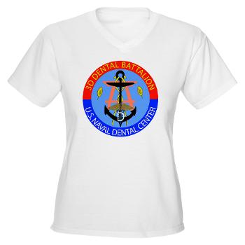 3DB - A01 - 04 - DUI - 3rd Dental Battalion - Women's V-Neck T-Shirt - Click Image to Close