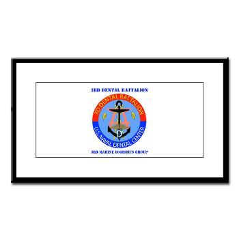 3DB - M01 - 02 - DUI - 3rd Dental Battalion with Text - Small Framed Print - Click Image to Close