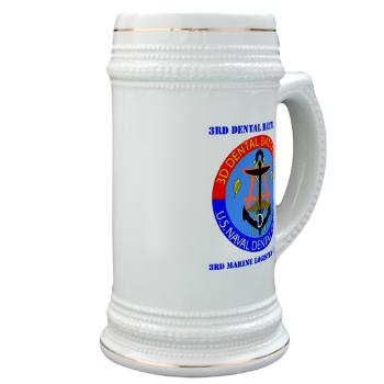 3DB - M01 - 03 - DUI - 3rd Dental Battalion with Text - Stein - Click Image to Close