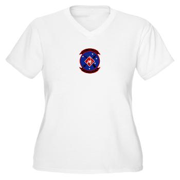 3LAADBn - A01 - 04 - 3rd Low Altitude Air Defense Bn - Women's V-Neck T-Shirt - Click Image to Close