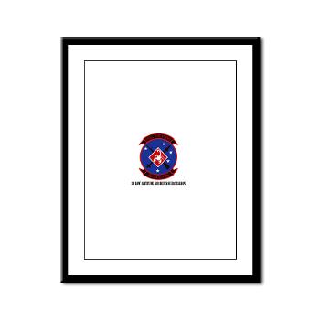 3LAADBn - M01 - 02 - 3rd Low Altitude Air Defense Bn with Text - Framed Panel Print
