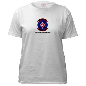 3LAADBn - A01 - 04 - 3rd Low Altitude Air Defense Bn with Text - Women's T-Shirt