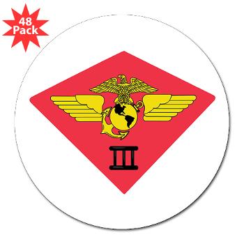 3MAW - M01 - 01 - 3rd Marine Air Wing 3" Lapel Sticker (48 pk) - Click Image to Close