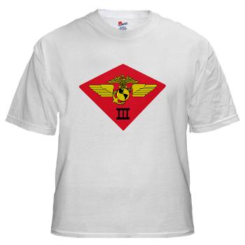 3MAW - A01 - 04 - 3rd Marine Air Wing White T-Shirt - Click Image to Close