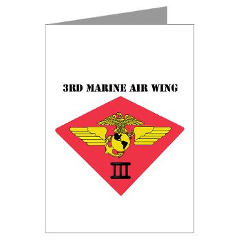 3MAW - M01 - 02 - 3rd Marine Air Wing with Text Greeting Cards (Pk of 10)