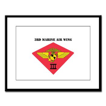 3MAW - M01 - 02 - 3rd Marine Air Wing with Text Large Framed Print - Click Image to Close