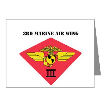 3MAW - M01 - 02 - 3rd Marine Air Wing with Text Note Cards (Pk of 20)