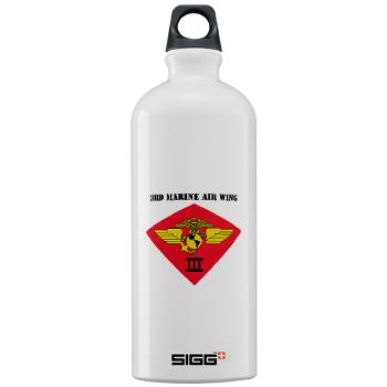 3MAW - M01 - 03 - 3rd Marine Air Wing with Text Sigg Water Bottle 1.0L