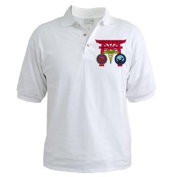 3MB - A01 - 04 - DUI - 3rd Medical Battalion with Text - Golf Shirt - Click Image to Close