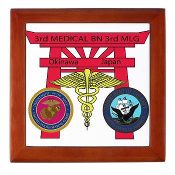 3MB - M01 - 03 - DUI - 3rd Medical Battalion with Text - Keepsake Box - Click Image to Close