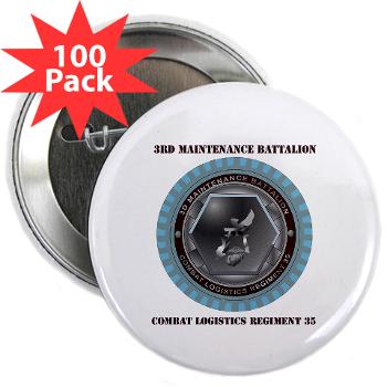 3MB35 - M01 - 01 - 3rd Maintenance Battalion with Text 2.25" Button (100 pack)