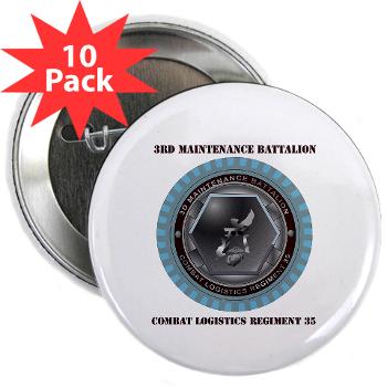3MB35 - M01 - 01 - 3rd Maintenance Battalion with Text 2.25" Button (10 pack)