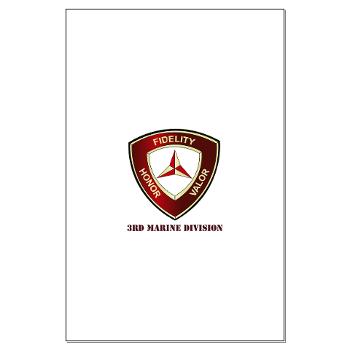 3MD - M01 - 02 - 3rd Marine Division with Text - Large Poster