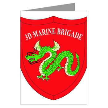 3MEB - M01 - 02 - 3rd Marine Expeditionary Brigade Greeting Cards (Pk of 10) - Click Image to Close