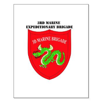 3MEB - M01 - 02 - 3rd Marine Expeditionary Brigade with text Small Poster