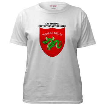 3MEB - A01 - 04 - 3rd Marine Expeditionary Brigade with text Women's T-Shirt