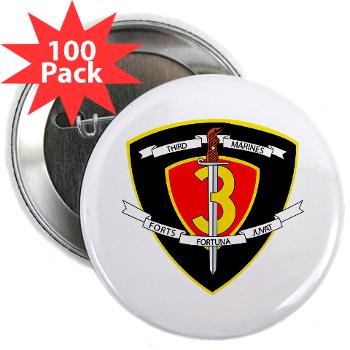 3MR - M01 - 01 - 3rd Marine Regiment 2.25" Button (100 pack) - Click Image to Close