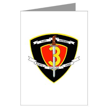 3MR - M01 - 02 - 3rd Marine Regiment Greeting Cards (Pk of 10) - Click Image to Close