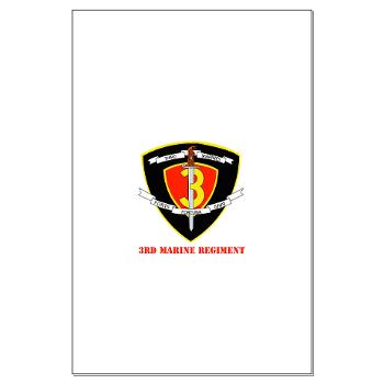 3MR - M01 - 02 - 3rd Marine Regiment with text Large Poster