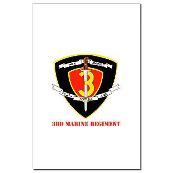 3MR - M01 - 02 - 3rd Marine Regiment with text Mini Poster Print
