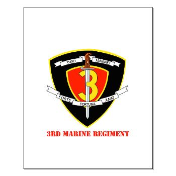 3MR - M01 - 02 - 3rd Marine Regiment with text Small Poster