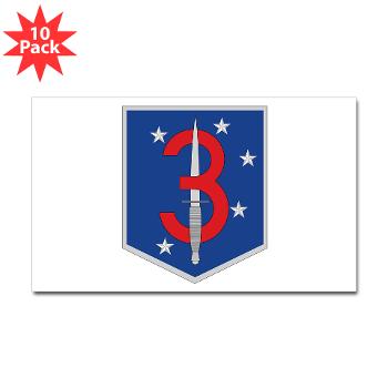 3MSOB - M01 - 01 - 3rd Marine Special Operations Battalion - Sticker (Rectangle 10 pk)