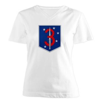 3MSOB - A01 - 04 - 3rd Marine Special Operations Battalion - Women's V-Neck T-Shirt