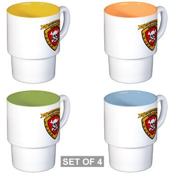 3RB - A01 - 01 - 3rd Reconnaissance Battalion - Stackable Mug Set (4 mugs)