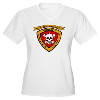 3RB - A01 - 01 - 3rd Reconnaissance Battalion - Women's V-Neck T-Shirt - Click Image to Close