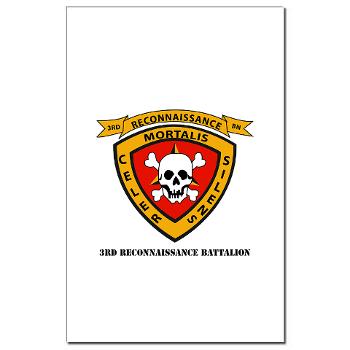 3RB - A01 - 01 - 3rd Reconnaissance Battalion with Text - Mini Poster Print