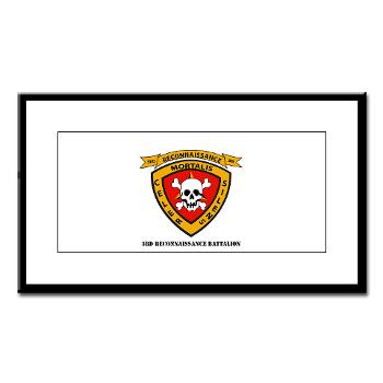3RB - A01 - 01 - 3rd Reconnaissance Battalion with Text - Small Framed Print