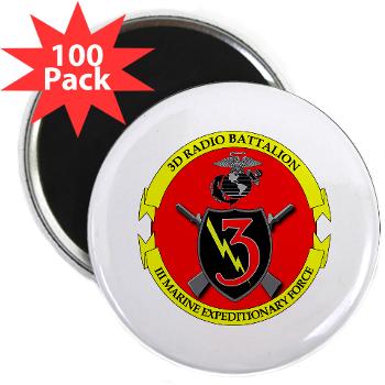 3RBN - M01 - 01 - 3rd Radio Battalion - 2.25" Magnet (100 pack) - Click Image to Close