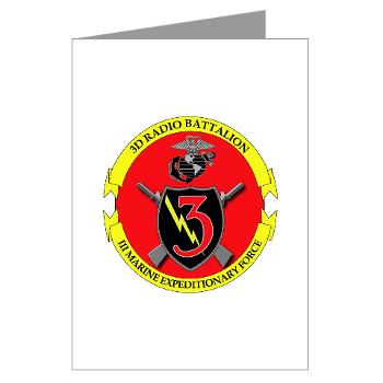 3RBN - M01 - 02 - 3rd Radio Battalion - Greeting Cards (Pk of 20) - Click Image to Close