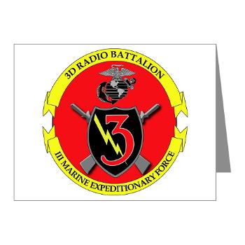 3RBN - M01 - 02 - 3rd Radio Battalion - Note Cards (Pk of 20)