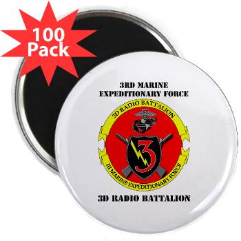 3RBN - M01 - 01 - 3rd Radio Battalion with Text - 2.25" Magnet (100 pack) - Click Image to Close