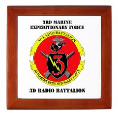 3RBN - M01 - 03 - 3rd Radio Battalion with Text - Keepsake Box - Click Image to Close