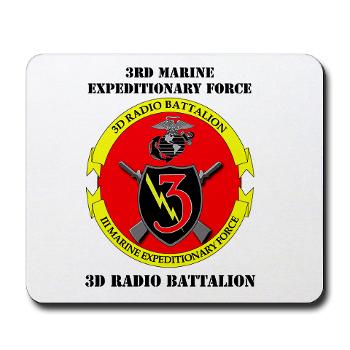 3RBN - M01 - 03 - 3rd Radio Battalion with Text - Mousepad