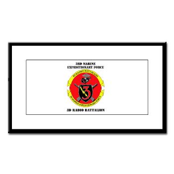 3RBN - M01 - 02 - 3rd Radio Battalion with Text - Small Framed Print - Click Image to Close