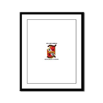 4LARB - M01 - 02 - 4th Light Armored Reconnaissance Bn with Text - Framed Panel Print - Click Image to Close