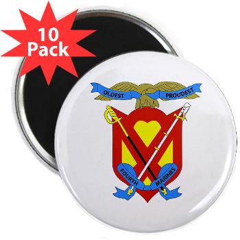 4MR - M01 - 01 - 4th Marine Regiment - 2.25" Magnet (10 pack)