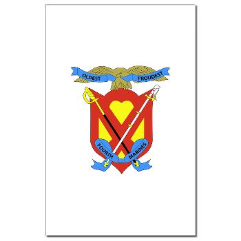 4MR - M01 - 02 - 4th Marine Regiment - Mini Poster Print