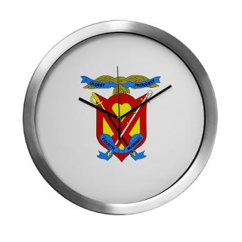 4MR - M01 - 03 - 4th Marine Regiment - Modern Wall Clock - Click Image to Close