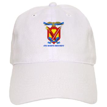 4MR - A01 - 01 - 4th Marine Regiment with Text - Cap
