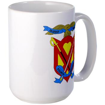 4MRHC - M01 - 03 - Headquarters Company - 4th Marine Regiment - Large Mug